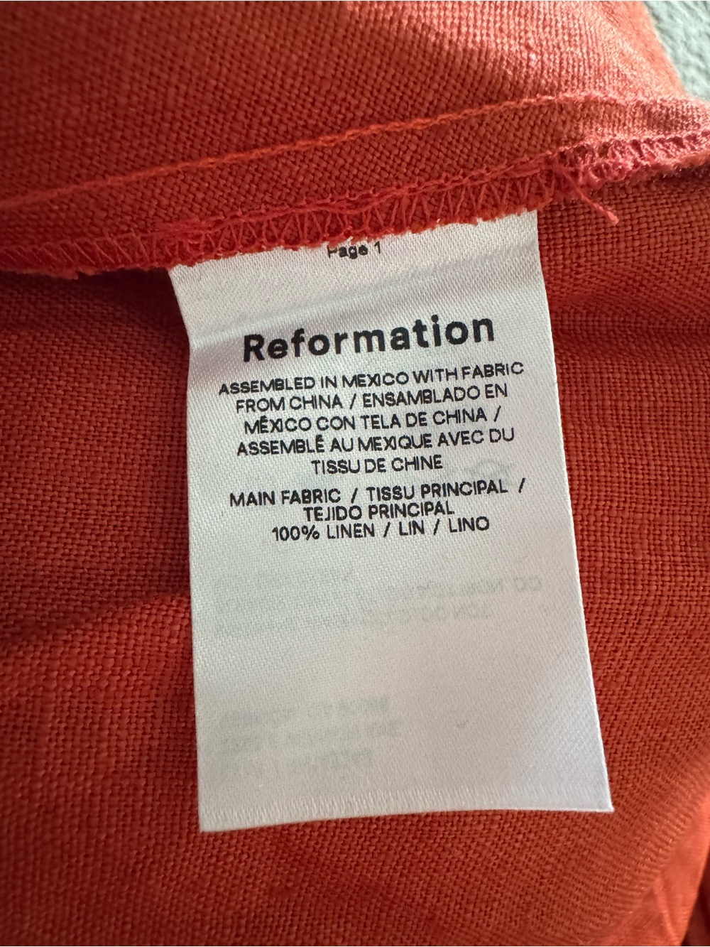 Reformation Sadey Linen Dress with Side Slit - Picture 6 of 6